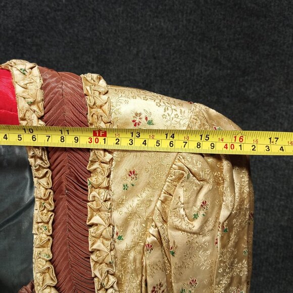 1950s Gold Floral Damask Dirndl Dress from Munich - Picture 11 of 13